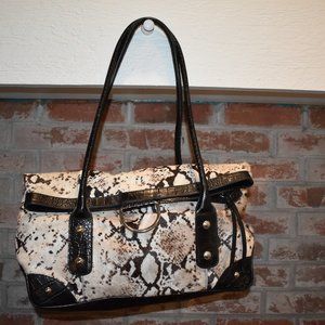 ON SALE!  Maurizio Taiuti Genuine Leather and Calf Hair Bag